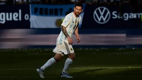 Partido de fútbol internacional amistoso entre Argentina y Estonia disputado en el estadio El Sadar. IÑIGO ALZUGARAY