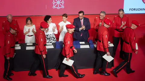 Acto Conmemorativo del Día de la Policía Foral de Navarra con la entrega de las Medallas de Servicios Distinguidos, Felicitaciones Públicas y Menciones Honoríficas de la Policía Foral. IÑIGO ALZUGARAY