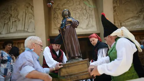 El Lar Gallego de Pamplona celebra la festividad de Santiago 2022. PABLO LASAOSA