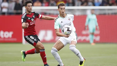 Osasuna ha jugado conta el Mirandés en el último partido de la pretemporada. OSASUNA