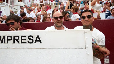 Última corrida de toros de las Fiestas de Estella 2022 con toros de la ganadería Rosa Rodrigues para los rejoneadores Pablo y Guillermo Hermoso de Mendoza y con toros de la ganadería Hermanas Azcona para el diestro Morante de la Puebla. IÑIGO ALZUGARAY