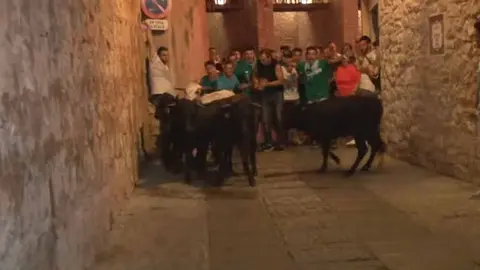 Encierro del "No pasarán" en Peñíscola.