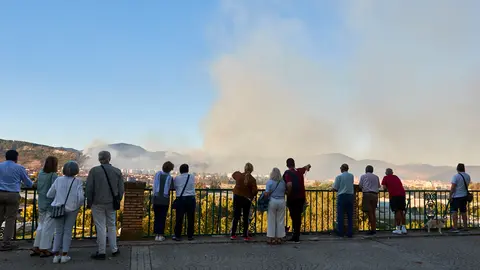 Incendio en el monte San Cristobal. IÑIGO ALZUGARAY