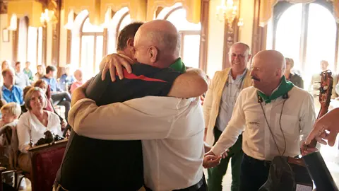 Homenaje a la churrería La Mañueta con motivo de su 150 aniversario. PABLO LASAOSA