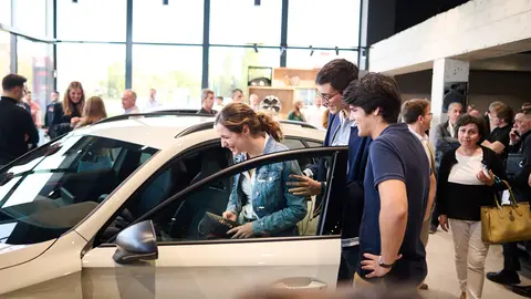 Inauguración del nuevo concesionario Cupra Iruña Motor en el polígono de Cordovilla. PABLO LASAOSA