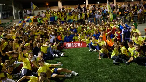 Partido entre el CD Amigó y CD Fuentes correspondiente a la fase previa de la Copa del Rey disputado en el Mutilnova. IÑIGO ALZUGARAY