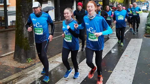Carrera Popular Solidaria en Pamplona, organizada por el Teléfono de la Esperanza. IÑIGO ALZUGARAY