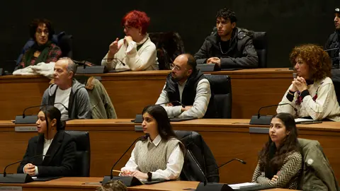 Acto institucional para la lectura de la Declaración de los Derechos Humanos en el Parlamento de Navarra. IÑIGO ALZUGARAY