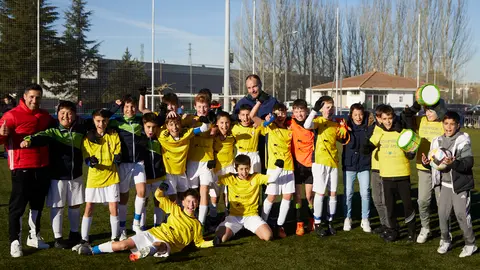 Partido de semifinales del XL Torneo Interescolar de Fundación Osasuna en categoría mixta entre Luis Amigó e Ikastola Ezkaba disputado en las instalaciones de Tajonar. IÑIGO ALZUGARAY