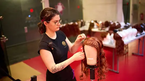 Entrenamiento del espectáculo 'Crystal', de Cirque du Soleil. PABLO LASAOSA