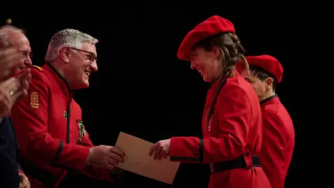 Acto central de la Fiesta de la Policía Foral. PABLO LASAOSA 