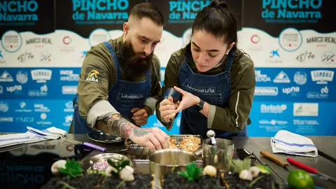 Semifinal de la XXIII Semana del Pincho de Navarra. PABLO LASAOSA