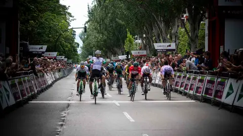 Final de la tercera etapa de la Vuelta a Navarra. JASMINA AHMETSPAHIC