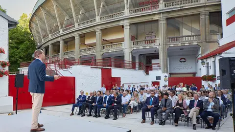 Entrega de los Premios Ciudadela de Pamplona 2022, organizados por El Corte Inglés y Onda Cero, con los premiados Pablo Hermoso de Mendoza, mejor torero a caballo de la feria e Isaac Fonseca, novillero de mayor proyección y los homenajeados  Damián Sánchez, el Alcalde de Sol, y la Casa de Misericordia. IÑIGO ALZUGARAY
