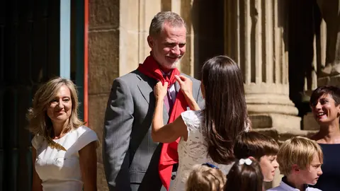 Los Reyes de España Don Felipe y Doña Letizia visitan Pamplona en conmemoración del 600 aniversario del Privilegio de la Unión. PABLO LASAOSA