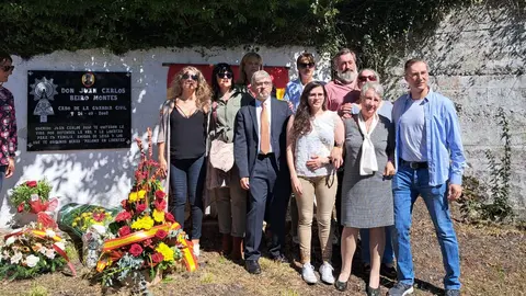 Homenaje a Juan Carlos Beiro, guardia civil asesinado por ETA en Leiza. JULIO VIDAURRE