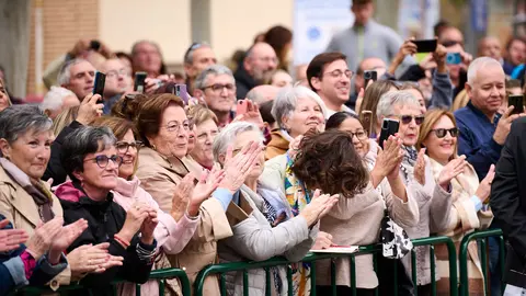 La Reina Letizia visita Tudela con motivo del festival de cine 'Ópera Prima' en su edición de 2023. PABLO LASAOSA