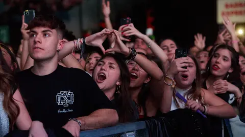 Concierto de Melendi, dentro de su gira “20 Años Sin Noticias”, en el pabellón Navarra Arena de Pamplona. IÑIGO ALZUGARAY