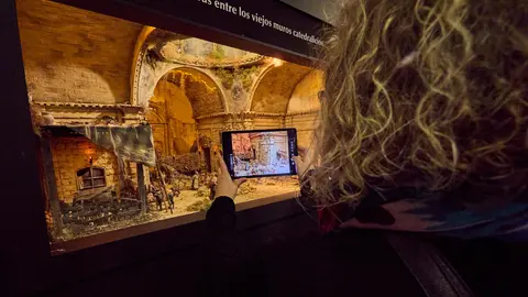 Inauguración de la exposición de belenes de 2023 en Baluarte. IÑIGO ALZUGARAY
