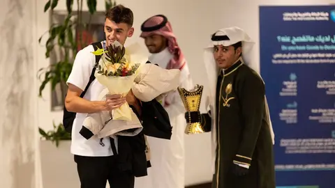 La expedición de Osasuna viaja a Arabia Saudí para disputar la Supercopa de España. C.A. OSASUNA