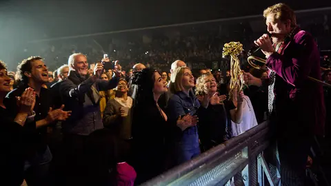 Concierto de Manolo García en el pabellón Navarra Arena dentro de su 'Gira de Teatros'. IÑIGO ALZUGARAY