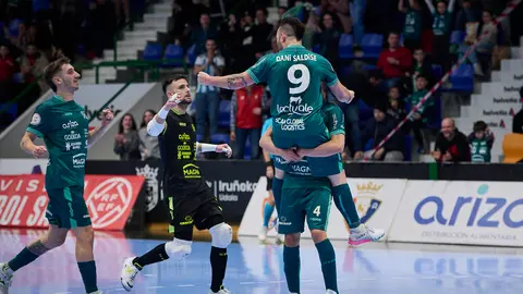 Derbi navarro de fútbol sala entre  Osasuna Xota - Ribera Navarra en Anaitasuna. PABLO LASAOSA