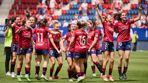 Osasuna Femenino se enfrenta al Espanyol en El Sadar. PABLO LASAOSA