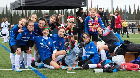 Segunda jornada de la fase de grupos del XLII Torneo Interescolar de Osasuna en categoría femenina disputado en las instalaciones de Tajonar. IÑIGO ALZUGARAY