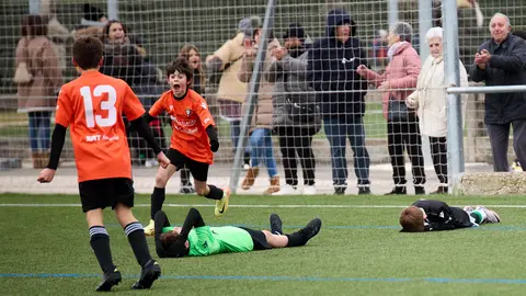 Cuartos de final del XLII Torneo Interescolar de Osasuna disputado en las instalaciones de Tajonar. IÑIGO ALZUGARAY