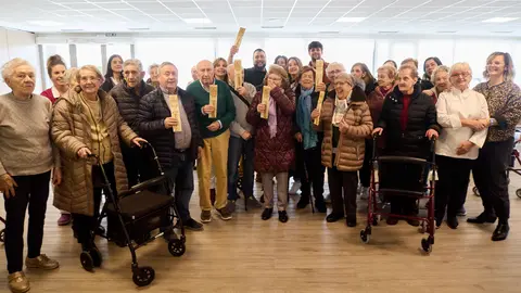 Solera celebra su IV Concurso de Pintxos, realizados por las personas usuarias de sus residencias, dentro de la Semana del Pincho de Navarra. Este año, el jurado ha estado formado por Pilar Idoate (chef estrella Michelin), Vicente Ursúa (creativo gastronómico) e Irene Garde. IÑIGO ALZUGARAY