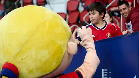 La grada del estadio de El Sadar durante el partido de La Liga EA Sports entre CA Osasuna y Sevilla FC disputado en Pamplona. IÑIGO ALZUGARAY