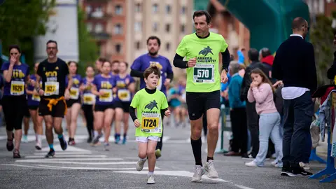 Carrera de 5 kilómetros de la 41 Media Maratón de Pamplona. PABLO LASAOSA