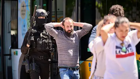 Jornada de puertas abiertas de Policía Foral con exhibiciones del Grupo de guías caninos y el Grupo de Intervenciones Especiales GIE. PABLO LASAOSA