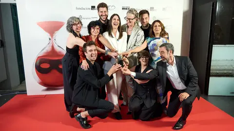Premiados en la XXVIII edición de los Premios Max de las Artes Escénicas que este año se ha celebrado en el Teatro Gayarre de Pamplona. IÑIGO ALZUGARAY