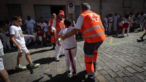 Multitudinario encierro Txiki en Santo Domingo. Maite H. Mateo..-33