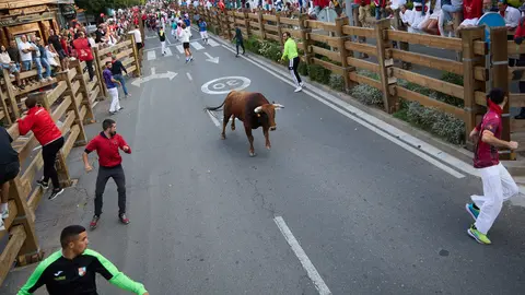 Primer Encierro de Fiestas de Tudela 2025. IÑIGO ALZUGARAY