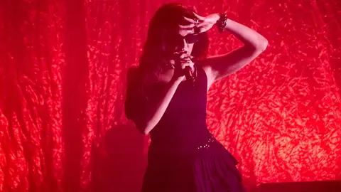 Concierto 9:30 pm de Queralt Lahoz en la sala Zentral de Pamplona durante de la XII edición del festival Flamenco On Fire. IÑIGO ALZUGARAY