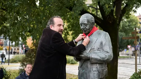 Homenaje a José Joaquín Arazuri en el 25º aniversario de su fallecimiento, organizado por la Sociedad Napardi. PABLO LASAOSA
