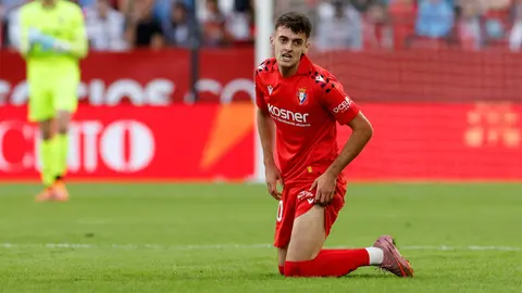 Aimar Oroz en el Sevilla Osasuna. EFE