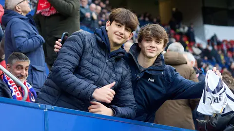 La grada del estadio de El Sadar durante el partido de La Liga EA Sports entre CA Osasuna y Villarreal CF disputado en Pamplona. I&Ntilde;IGO ALZUGARAY