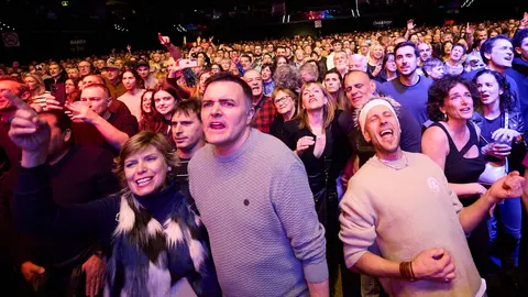 Concierto de Celtas Cortos dentro de su gira "40 a&ntilde;os Contando Cuentos" en el pabell&oacute;n Navarra Arena de Pamplona. I&Ntilde;IGO ALZUGARAY