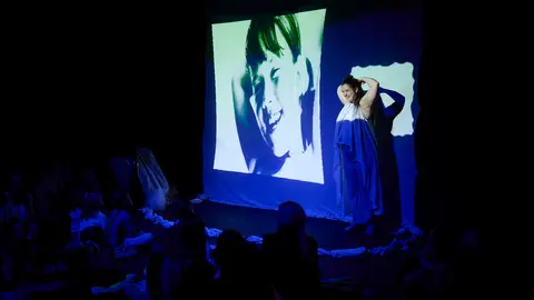 Puesta en escena del espect&aacute;culo "Danzad, danzad, bebitos" para ni&ntilde;os y acompa&ntilde;antes. PABLO LASAOSA