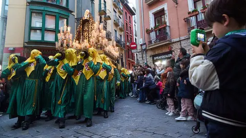 Procesi&oacute;n de Viernes Santo 2026 por las calles de Pamplona. I&Ntilde;IGO ALZUGARAY