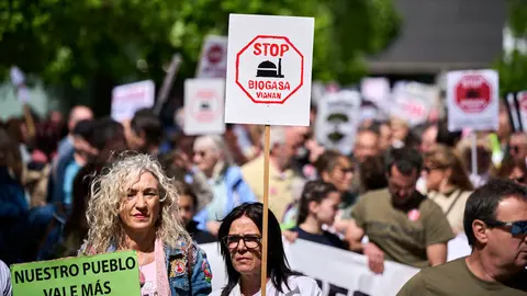 Plataformas contrarias a las plantas de biog&aacute;s proyectadas en varios municipios convocan una manifestaci&oacute;n de rechazo. PABLO LASAOSA