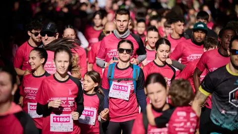XV Carrera solidaria contra el c&aacute;ncer de mama organizada por Saray. PABLO LASAOSA