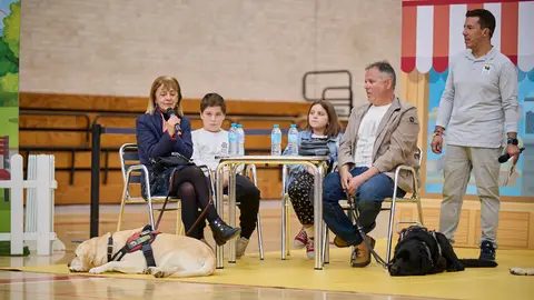 Exhibici&oacute;n de un nuevo modelo de perros gu&iacute;a en Navarra que organiza la Fundaci&oacute;n ONCE. PABLO LASAOSA