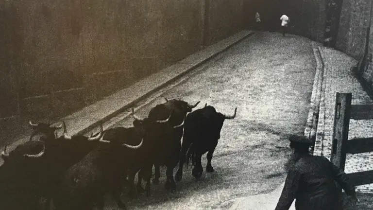 El encierro en Santo Domingo en 1923. LUIS ROUZAUT