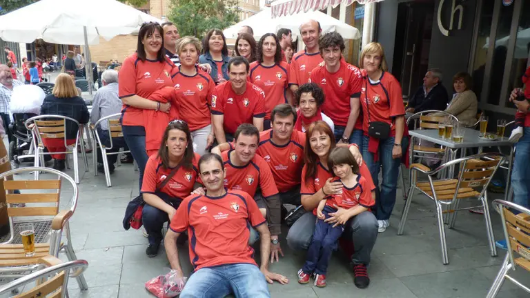 La pe&ntilde;a Vianesa Mendaviesa es la m&aacute;s antigua de Osasuna. Cedida.