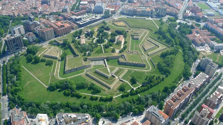 Imagen aérea de la Ciudadela de Pamplona POLICÍA MUNICIPAL DE PAMPLONA