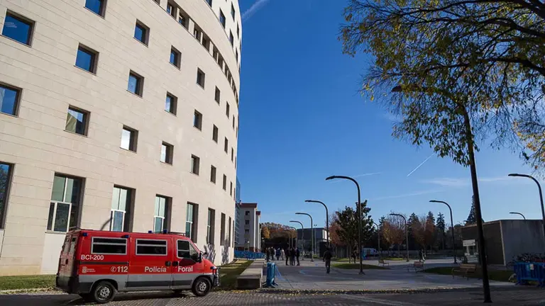 Sede del edificio de la Audiencia Provincial de Navarra, donde se encuentra el TSJN. ARCHIVO